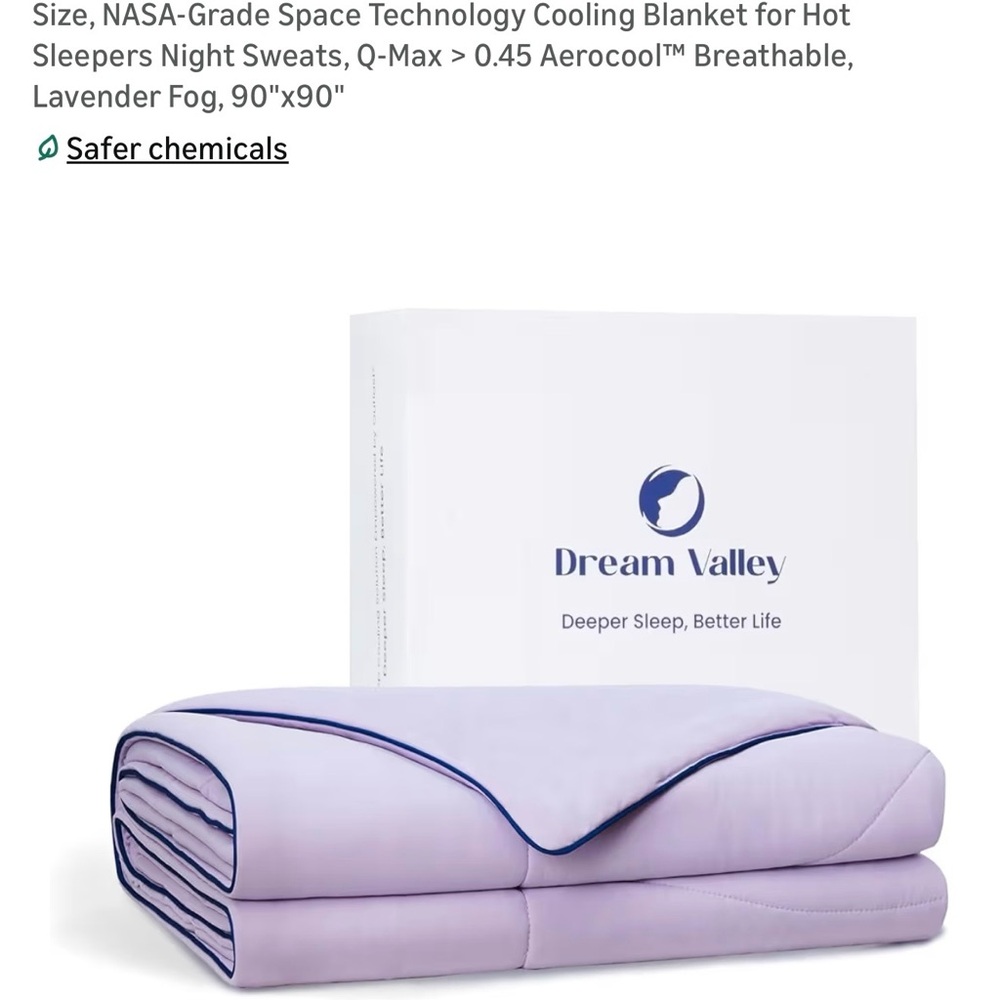 Dream valley Deepsleep Cooling Comforter Queen NWT